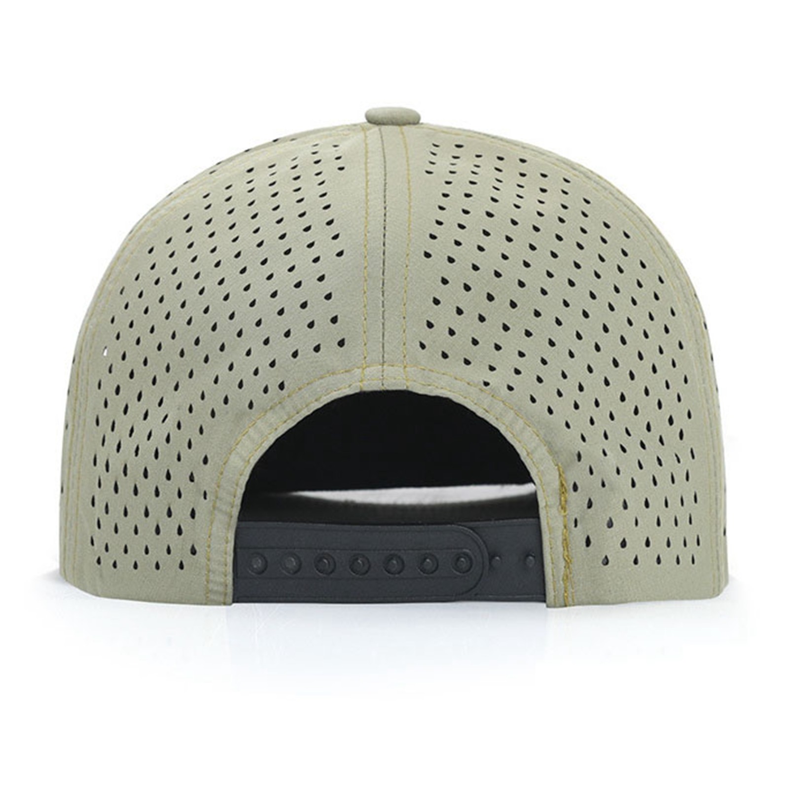 thumbnail image 4 of Gorra de béisbol de visera plana para hombre - Gorra ajustable con cierre a presión - Diseño perforado transpirable, talla única para circunferencias de cabeza de 57-60 cm, 4 of 8